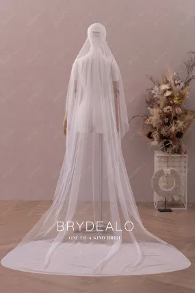 Delicate Pearl Cathedral Bridal Veil
