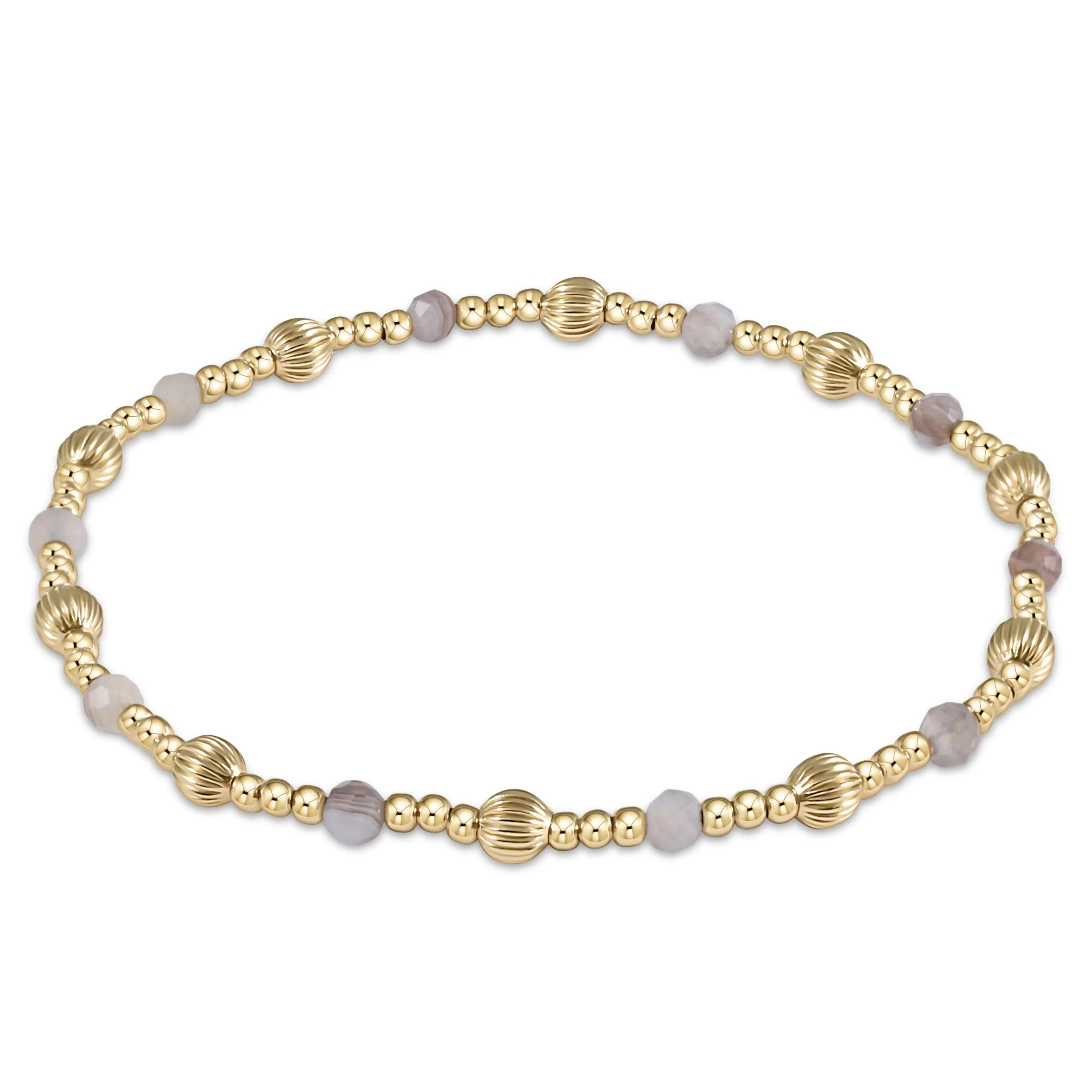 Dignity Sincerity Pattern 4mm Gemstone Bracelet