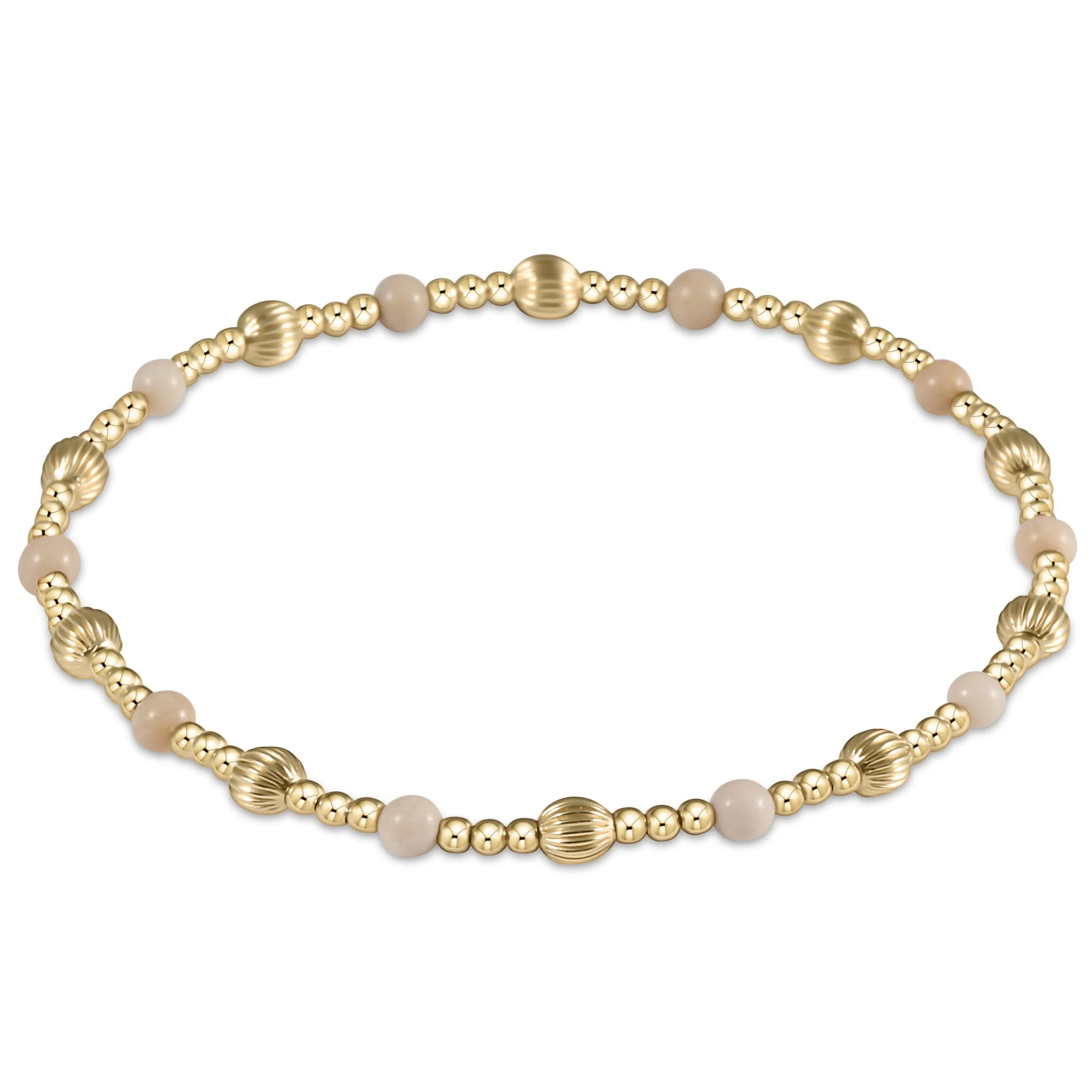 Dignity Sincerity Pattern 4mm Gemstone Bracelet