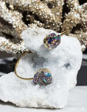 DRUZY QUARTZ BRACELET- BLACK