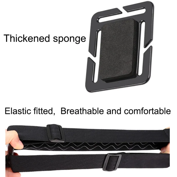 Elastic Mount Belt Adjustable Head Strap with Phone Clamp & Screw & S-type Adapter for GoPro HERO10 Black / HERO9 Black /8 /7 /6 /5, Xiaoyi and Other Action Cameras, Smarphones(Black)
