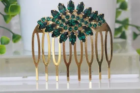 EMERALD GREEN HAIR Comb