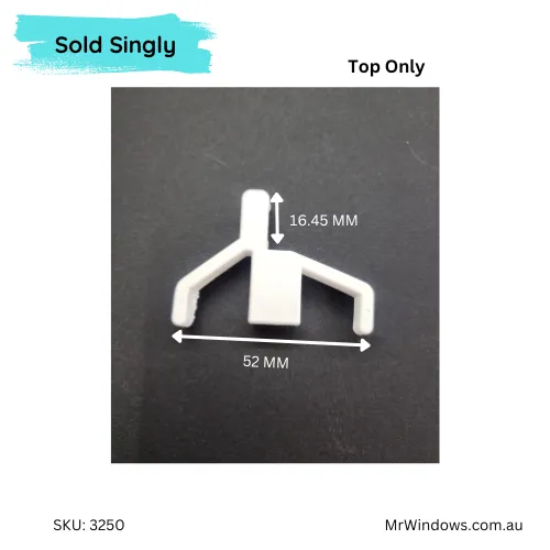 End Cap - suits AB Pivots shower door stile - White - Top OR Bottom - Sold singly