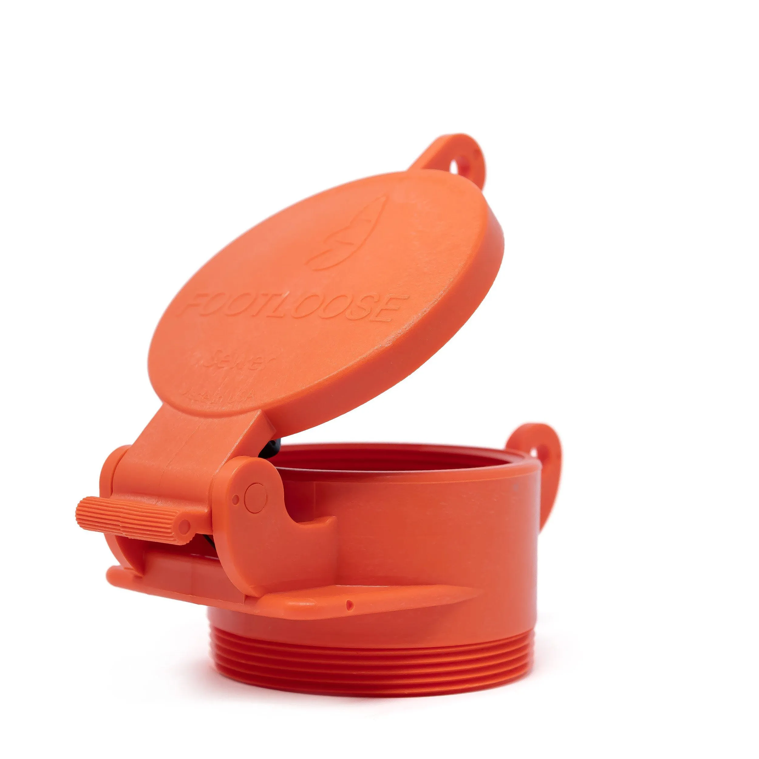 Enviro Design Products: FootLoose RV Site Sewer Cap, 4" Orange Male