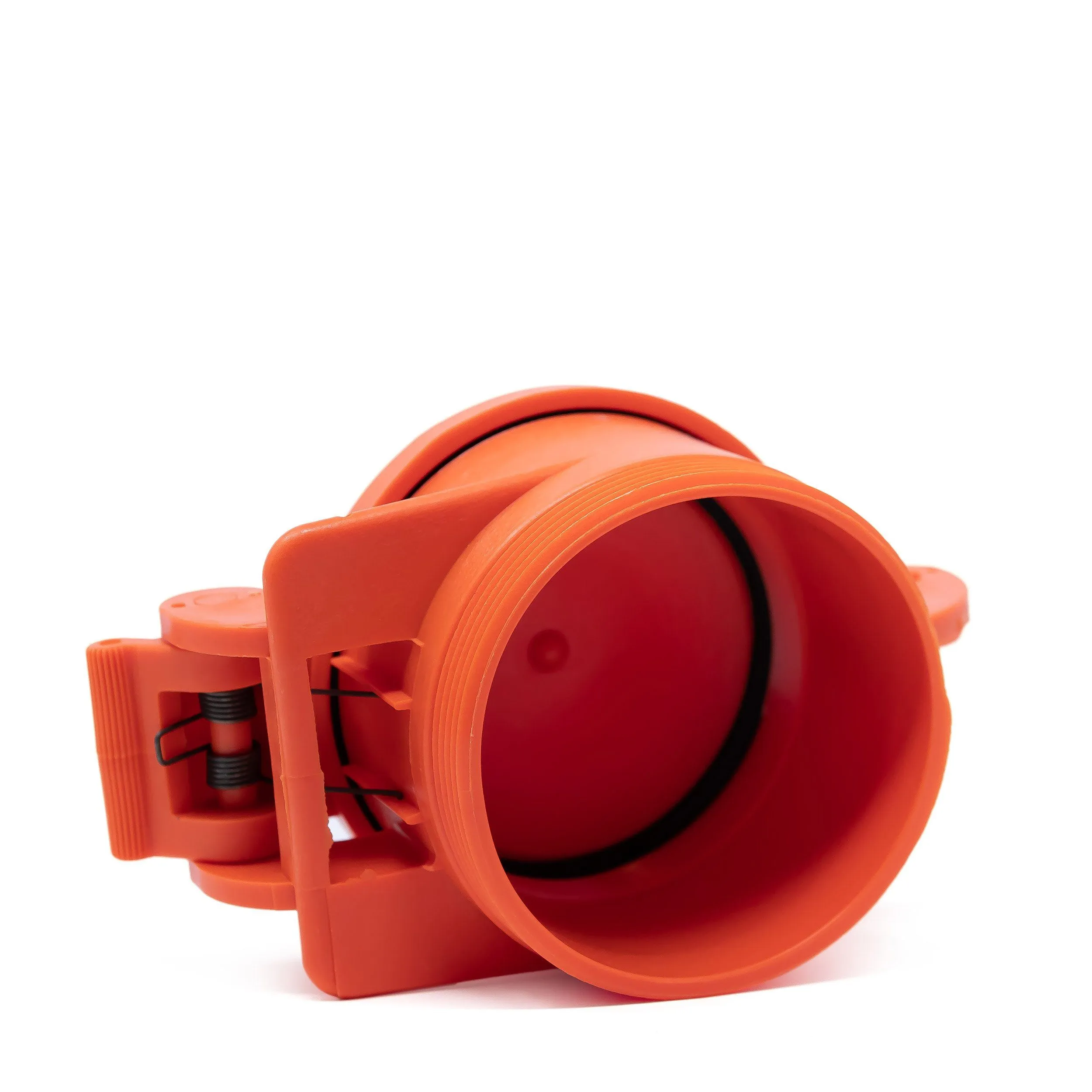 Enviro Design Products: FootLoose RV Site Sewer Cap, 4" Orange Male