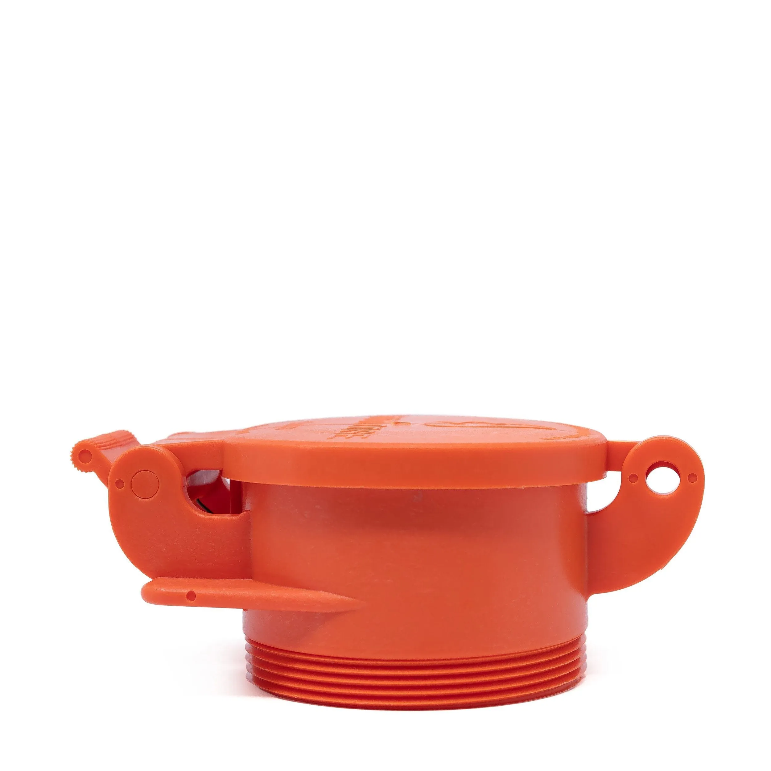 Enviro Design Products: FootLoose RV Site Sewer Cap, 4" Orange Male