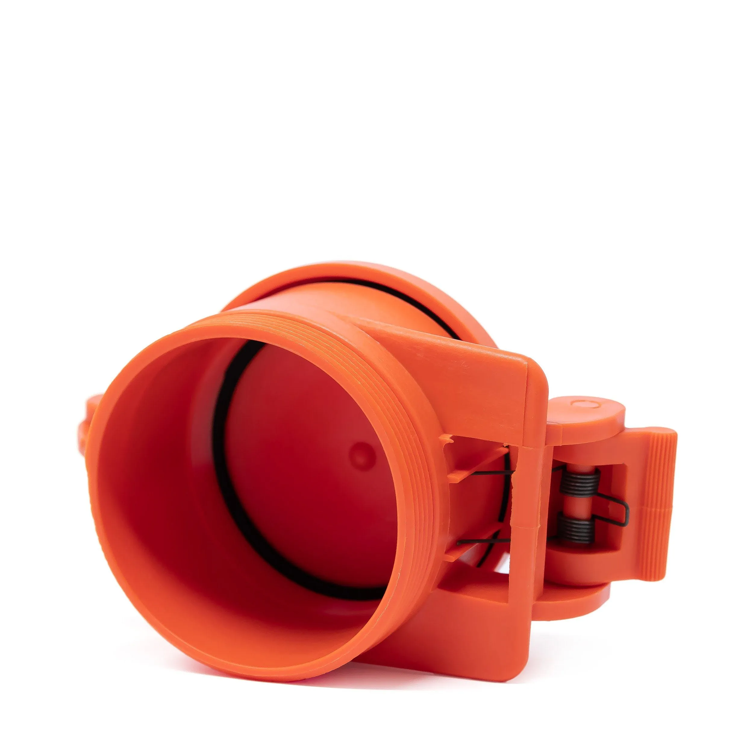 Enviro Design Products: FootLoose RV Site Sewer Cap, 4" Orange Male