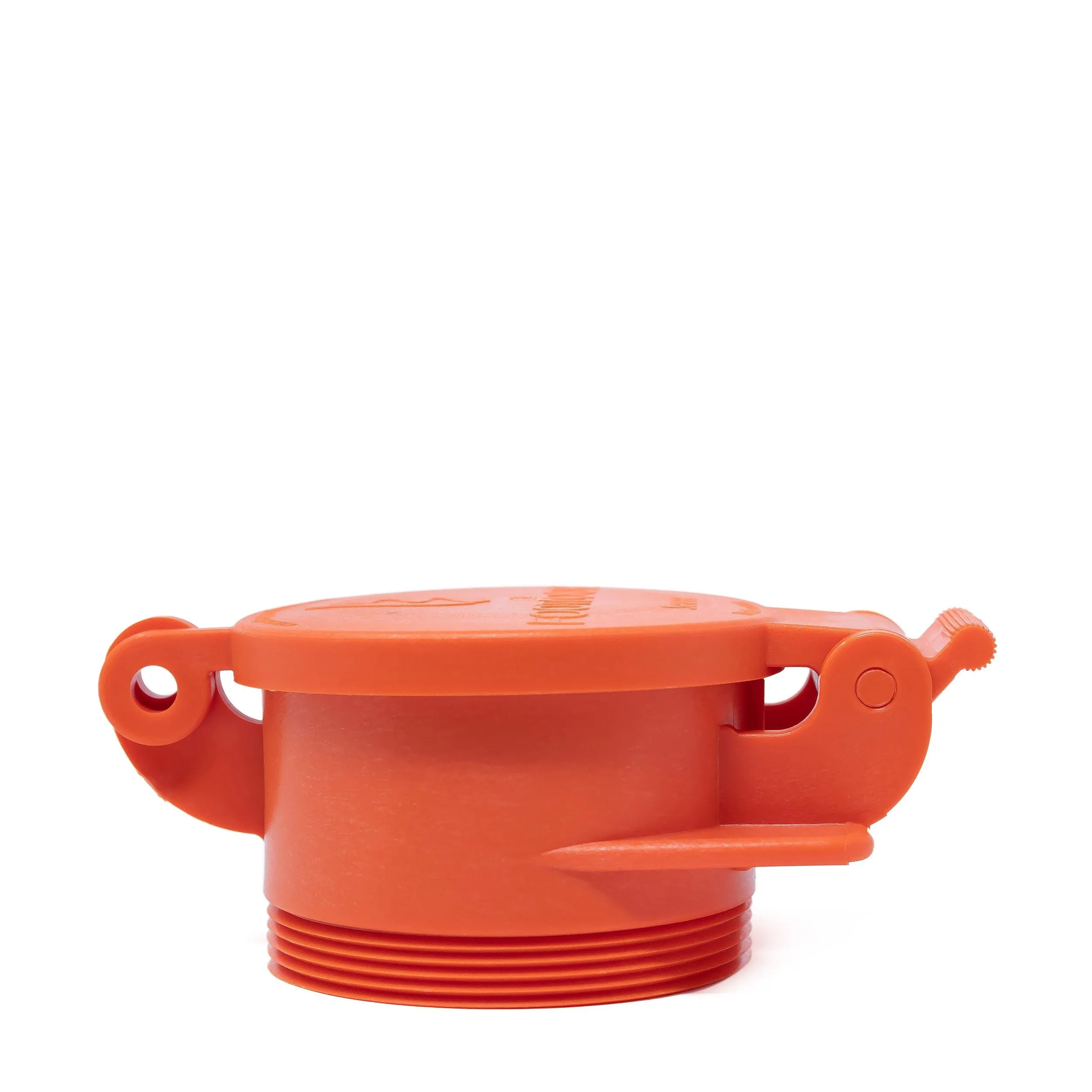 Enviro Design Products: FootLoose RV Site Sewer Cap, 4" Orange Male