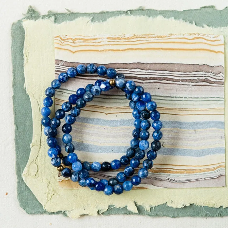 Faceted Gemstone Bracelet