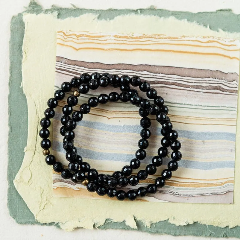 Faceted Gemstone Bracelet