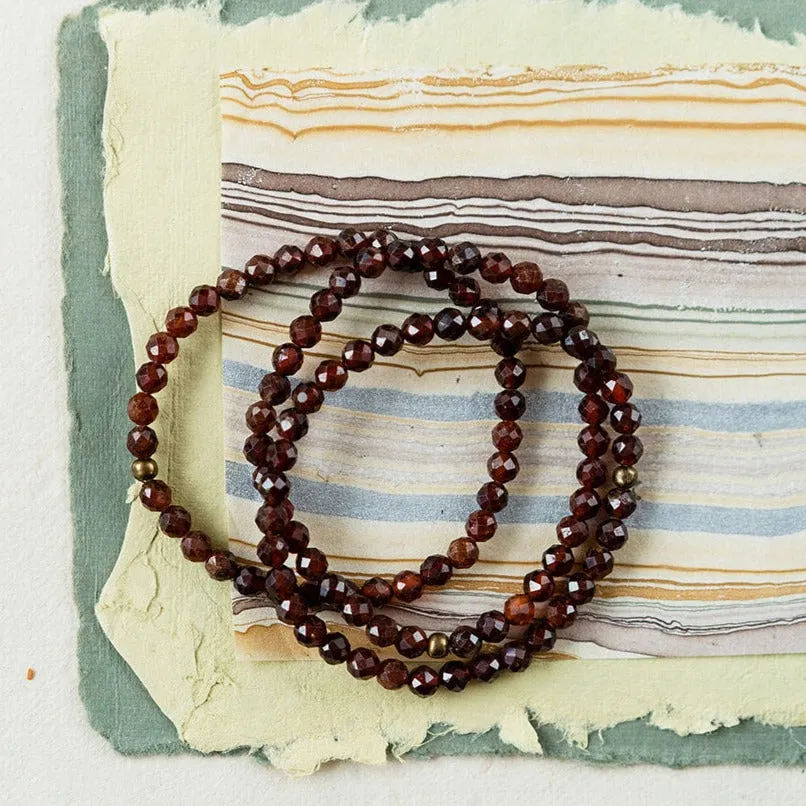 Faceted Gemstone Bracelet