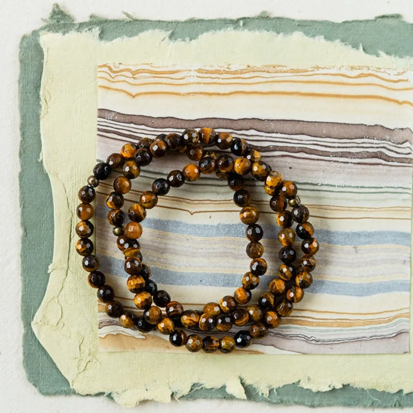 Faceted Gemstone Bracelet