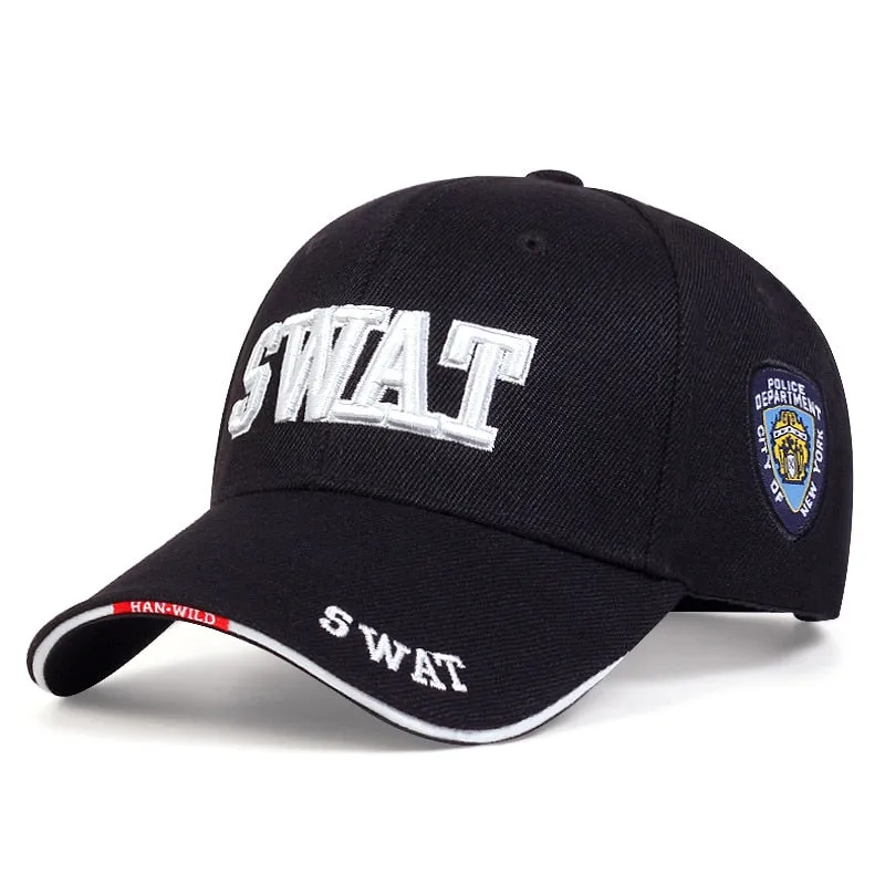 Fashion Men Tactical Cap SWAT Baseball Caps Cotton Snapback Hat Adjustable Unisex Casual Hats Hip Hop Trucker Caps Gorras