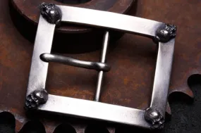 Four Skull Belt Buckle