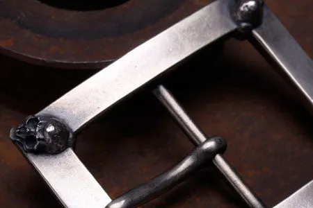 Four Skull Belt Buckle