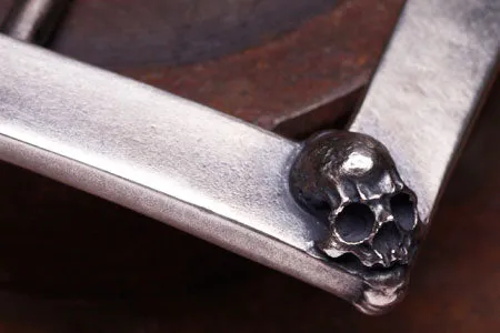 Four Skull Belt Buckle