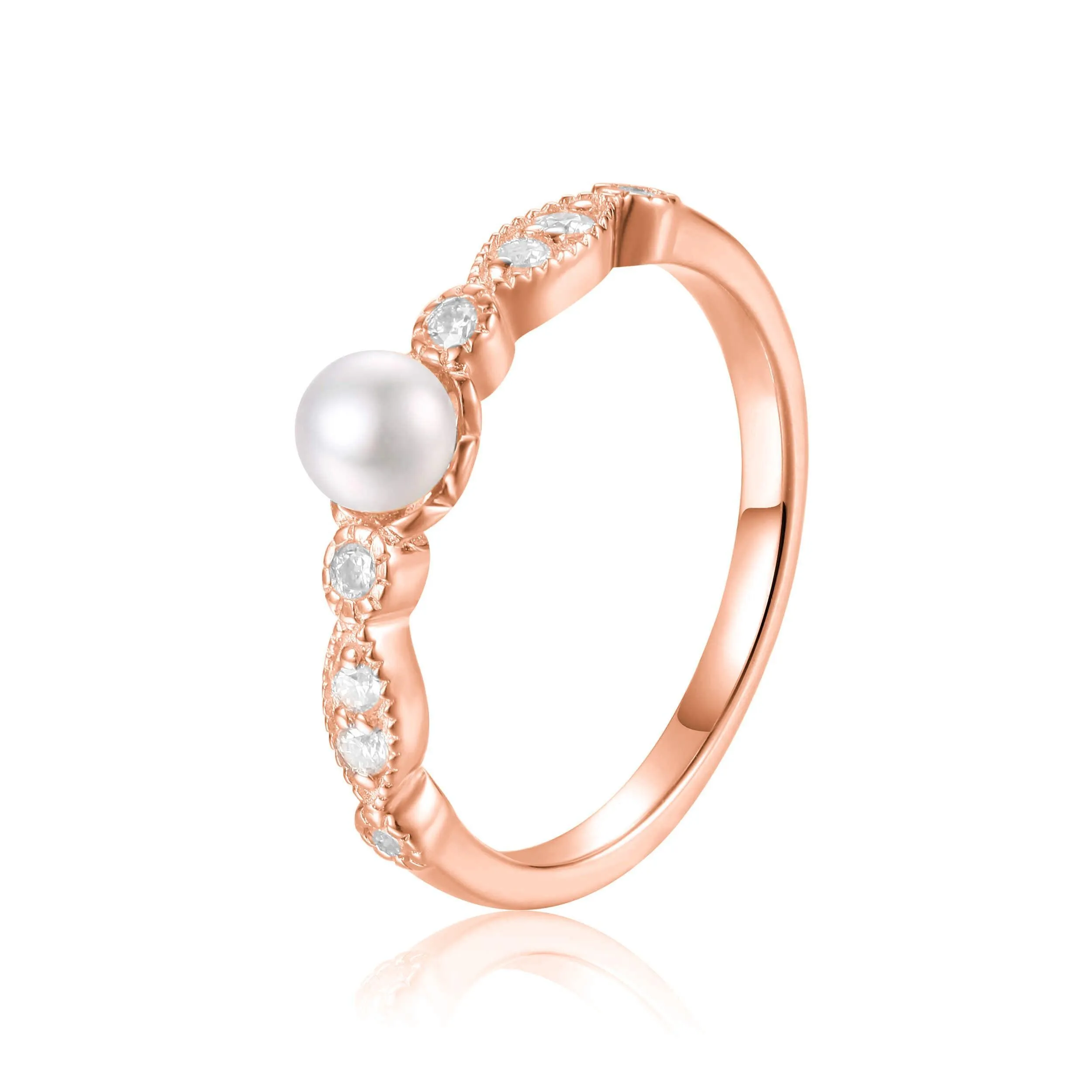 Fresh Water Round Pearl Ring