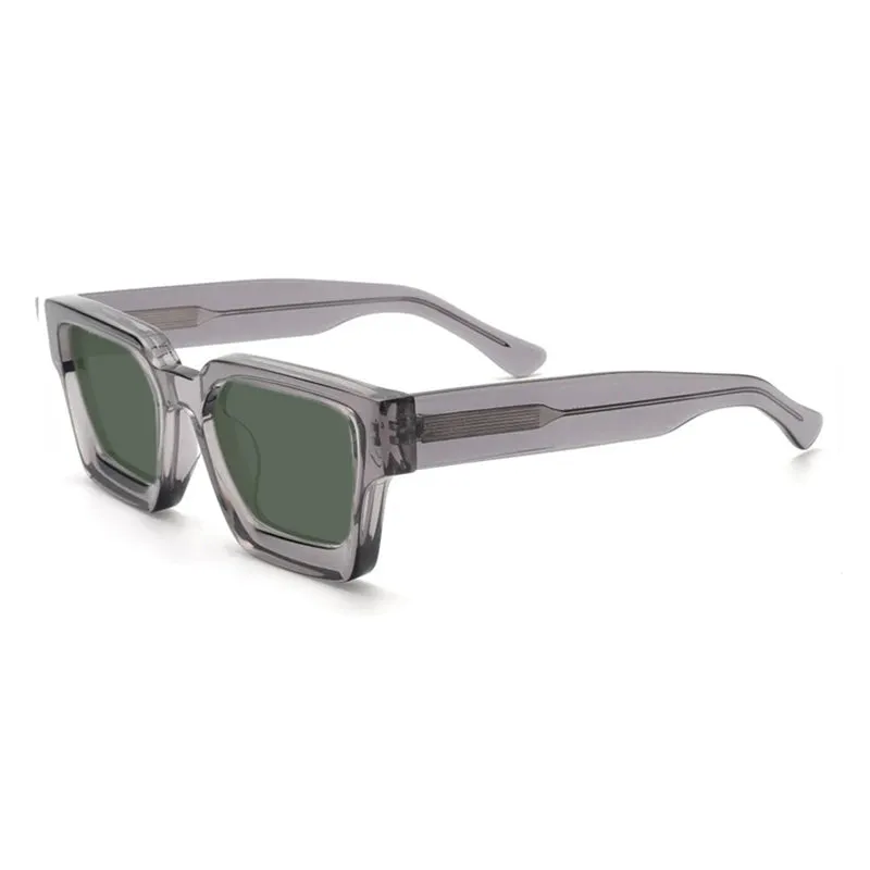 Gatenac Unisex Full Rim Square Polarized Acetate Sunglasses Mo19