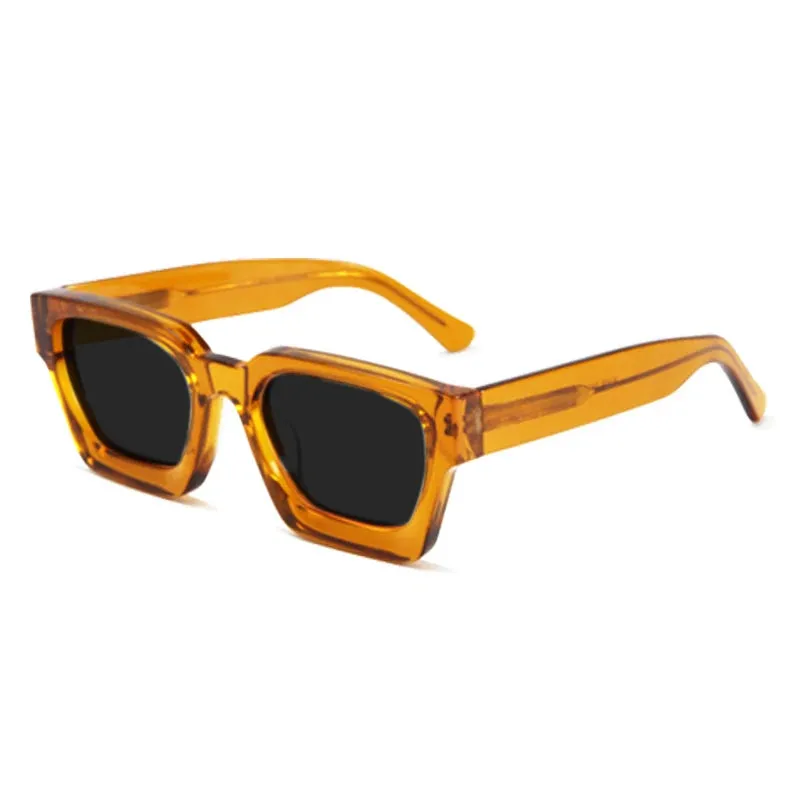 Gatenac Unisex Full Rim Square Polarized Acetate Sunglasses Mo19