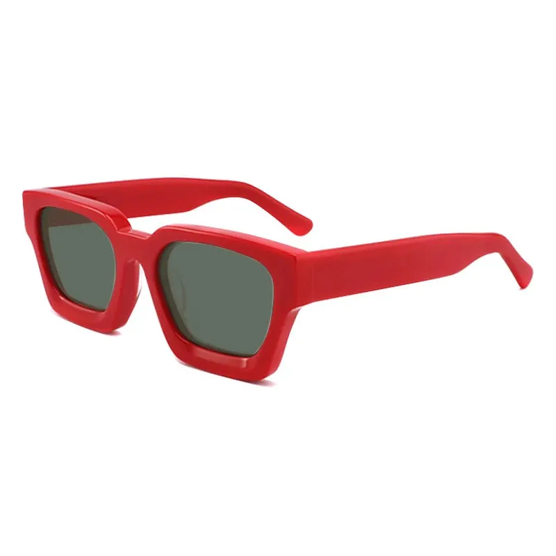 Gatenac Unisex Full Rim Square Polarized Acetate Sunglasses Mo19
