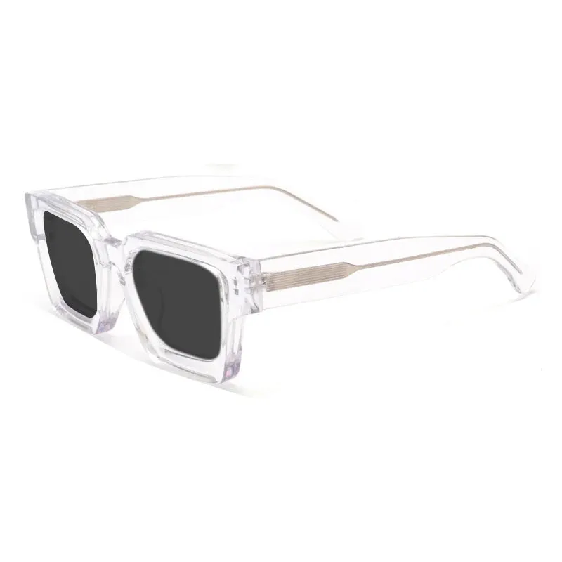 Gatenac Unisex Full Rim Square Polarized Acetate Sunglasses Mo19