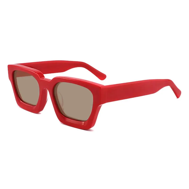 Gatenac Unisex Full Rim Square Polarized Acetate Sunglasses Mo19