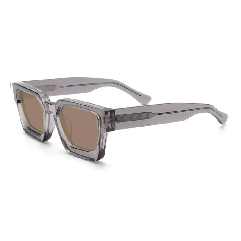Gatenac Unisex Full Rim Square Polarized Acetate Sunglasses Mo19