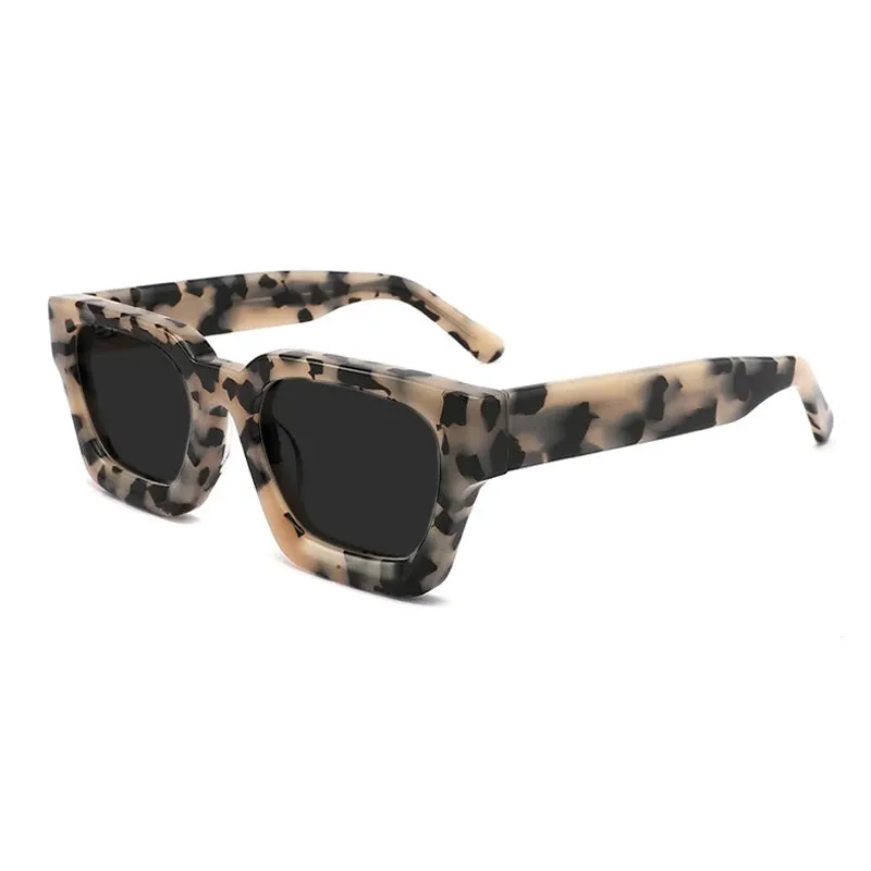 Gatenac Unisex Full Rim Square Polarized Acetate Sunglasses Mo19
