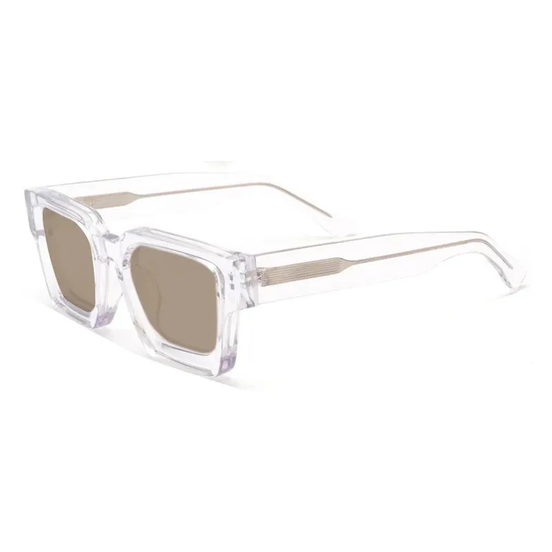 Gatenac Unisex Full Rim Square Polarized Acetate Sunglasses Mo19