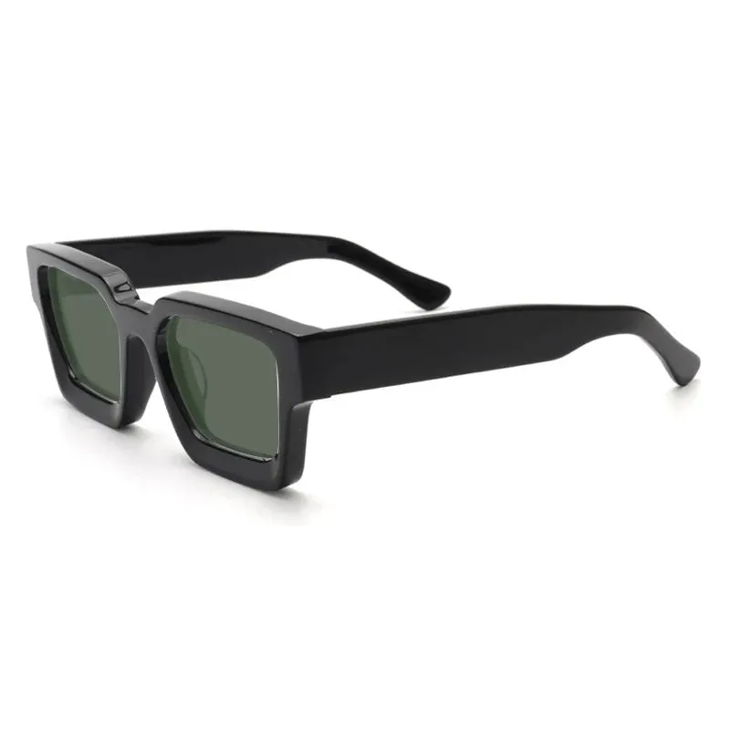 Gatenac Unisex Full Rim Square Polarized Acetate Sunglasses Mo19