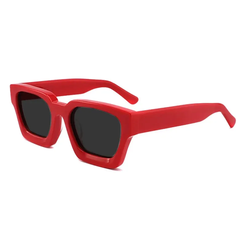 Gatenac Unisex Full Rim Square Polarized Acetate Sunglasses Mo19