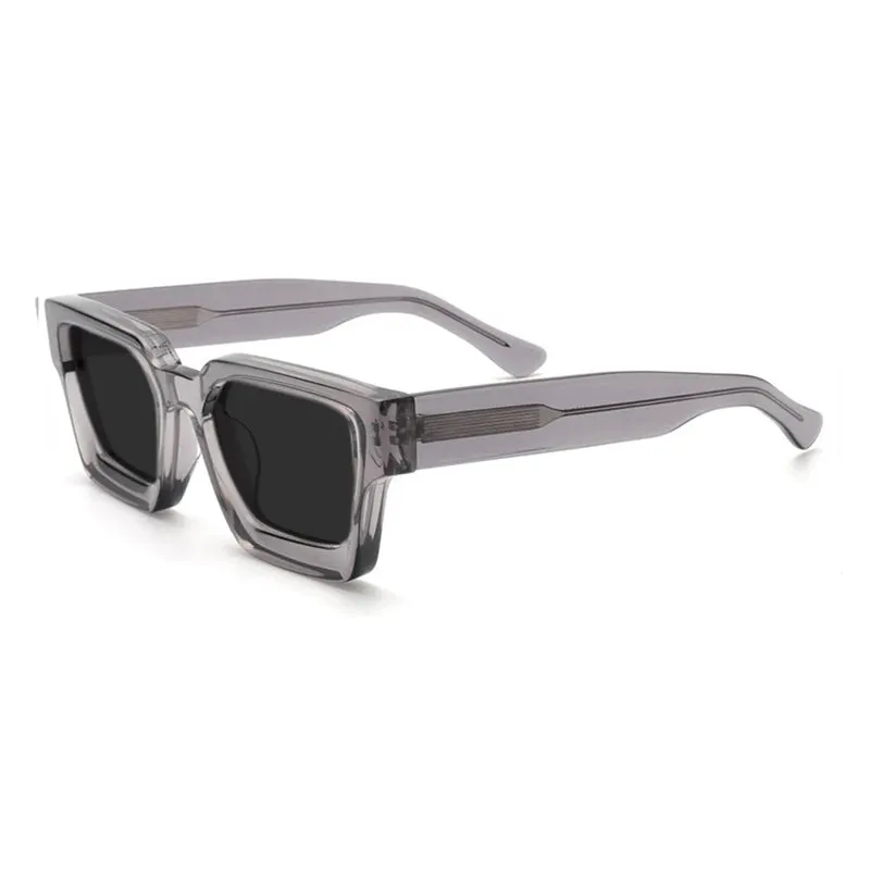 Gatenac Unisex Full Rim Square Polarized Acetate Sunglasses Mo19