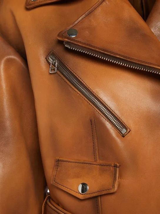 Giuseppe Di Morabito   Leather biker jacket 