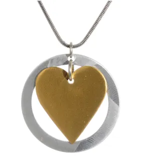 Heart and Circle Pendant