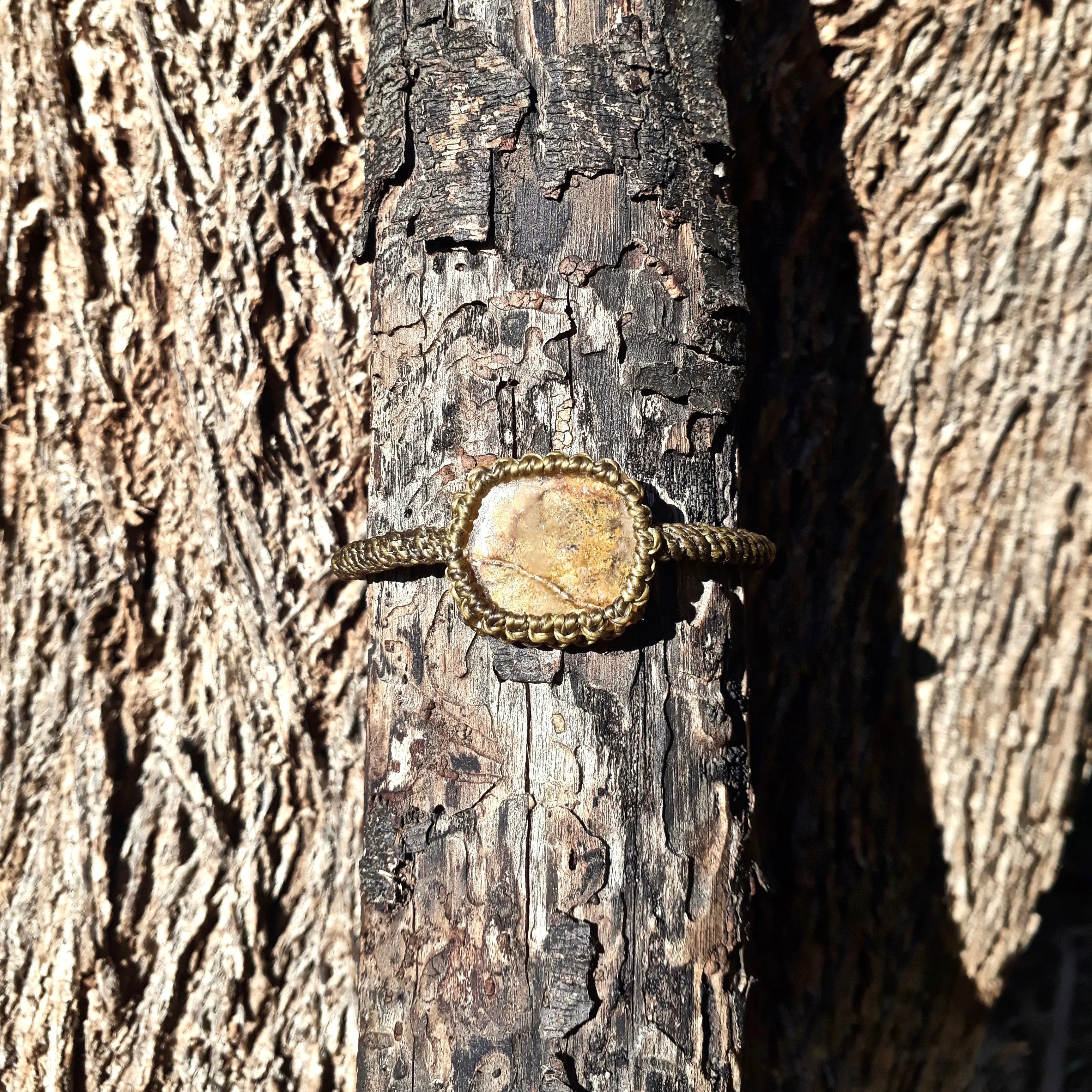 Hematoid quartz bracelet