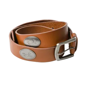 Heritage Medallion Leather Belt