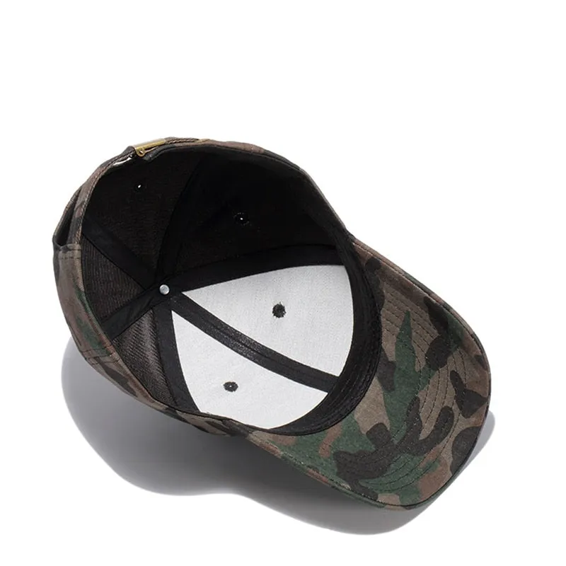 High Quality Camo Baseball Cap Men Camouflage Tactical Cap Bone Masculino Dad Hats For Men Bone Beisebol Trucker Cap