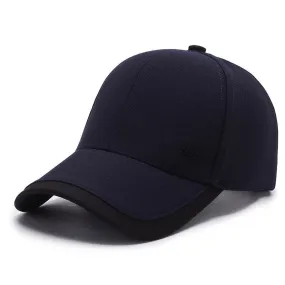 High Quality Cotton Baseball Cap For Men Solid Trucker Hat Gorras Hombre Adjustable Snapback Men's Baseball Caps