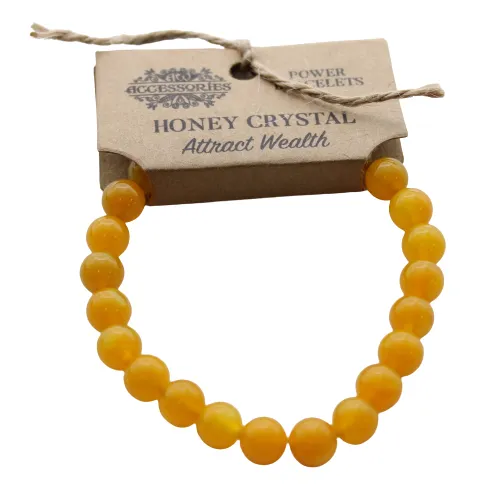 Honey Crystal Power Bracelet | Elegant Healing Crystal Jewelry