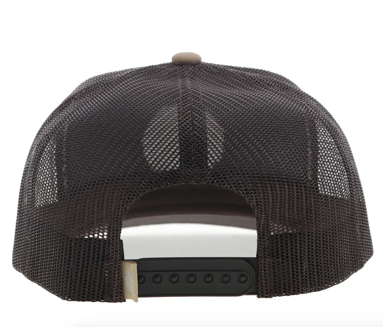 Hooey Rose HOG Tan & Brown Trucker Snapback Hat 3027-TNBR
