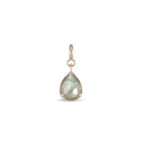 Irregular Pear-Cut Labradorite SR Pendant