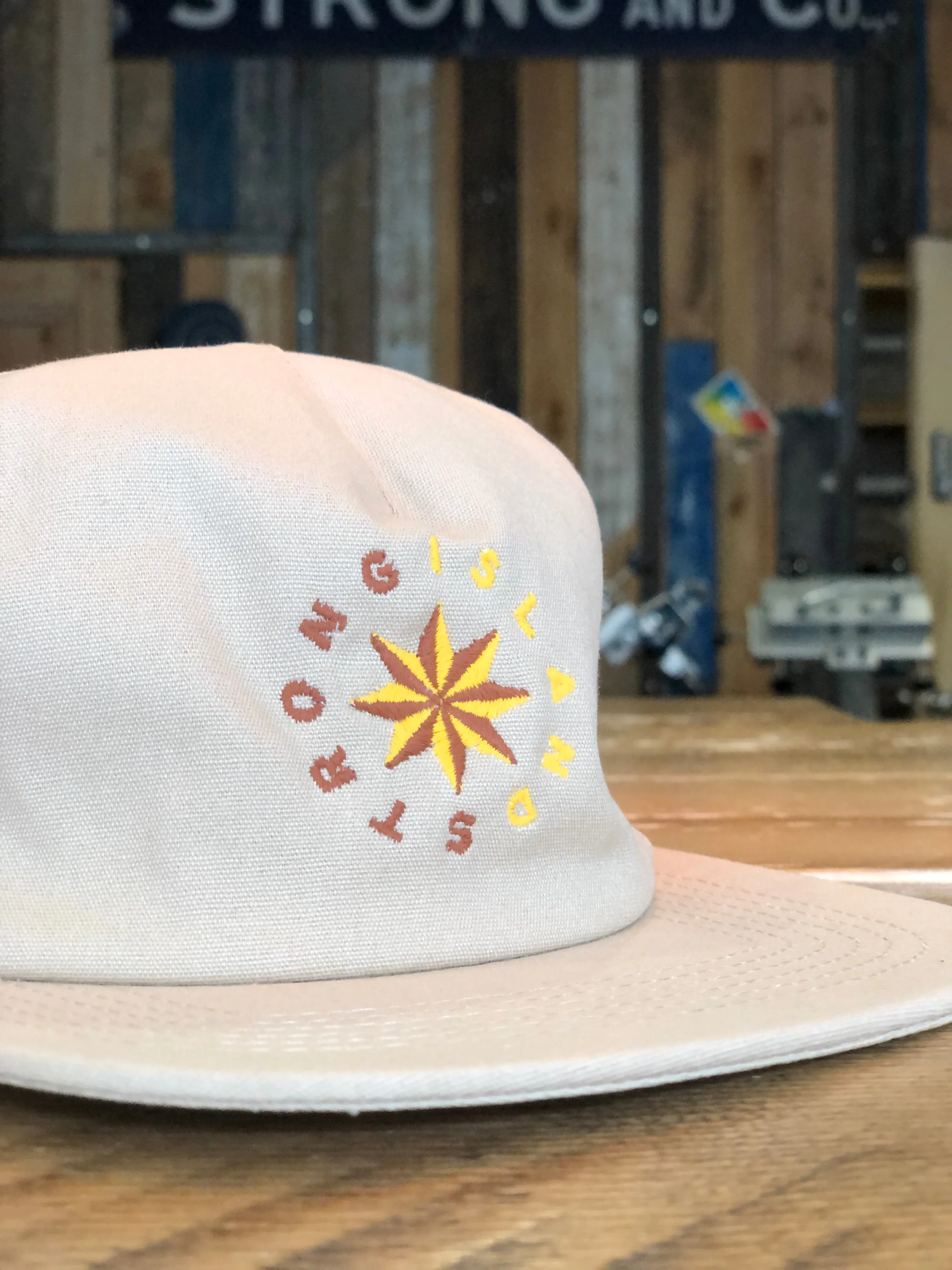 Island Star // 5 Panel Organic Cap - Natural