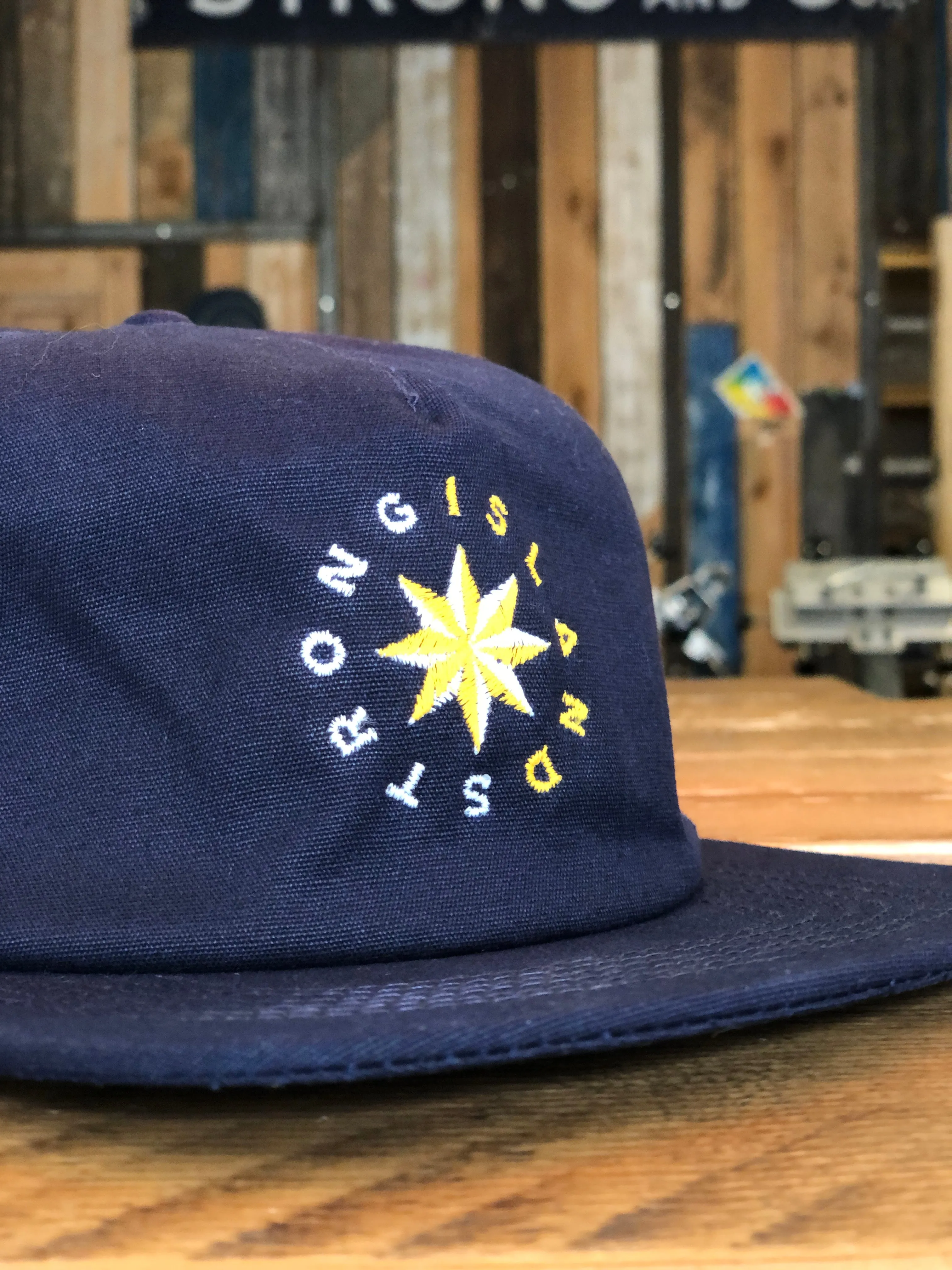 Island Star // 5 Panel Organic Cap - Navy