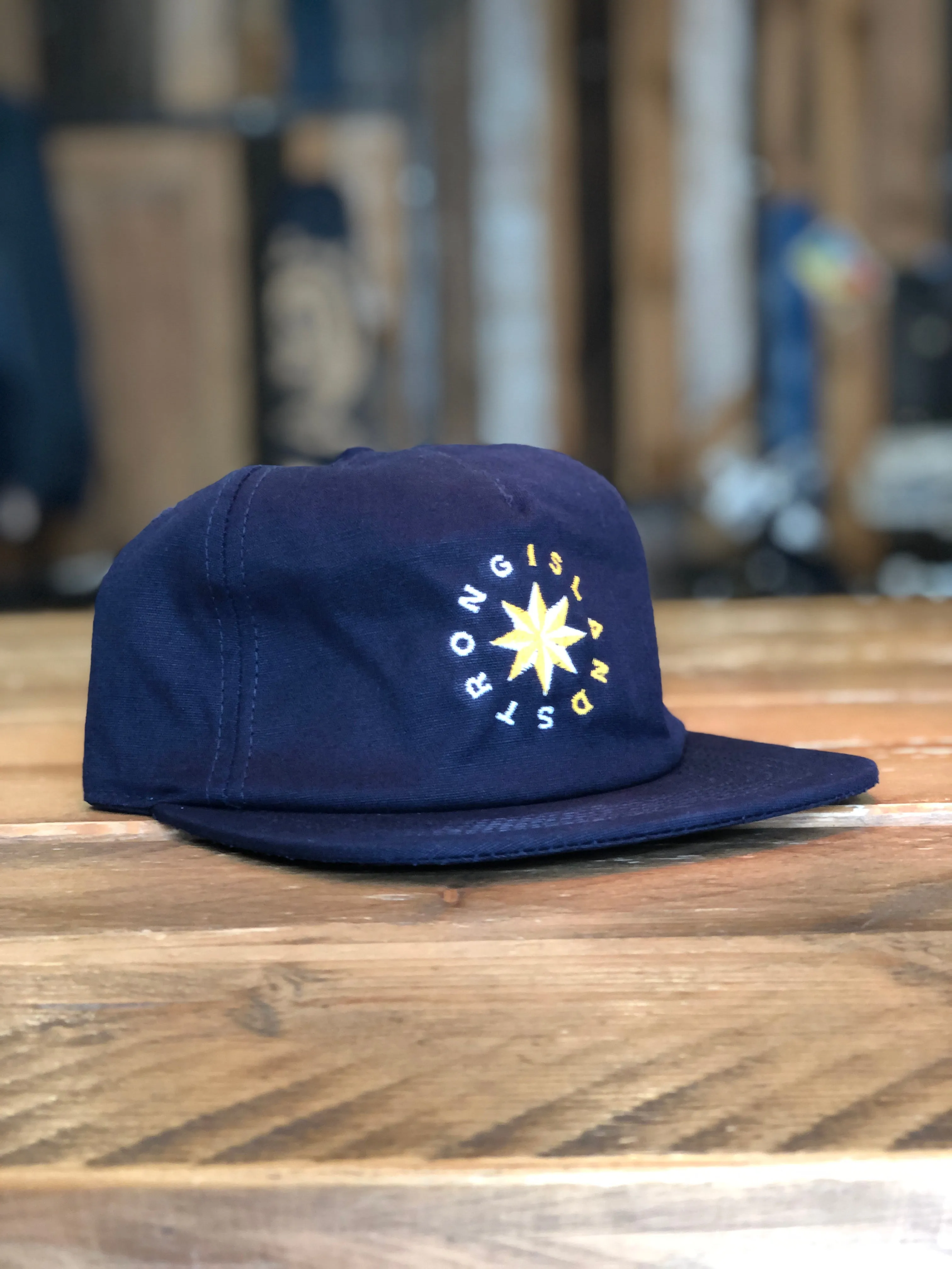 Island Star // 5 Panel Organic Cap - Navy