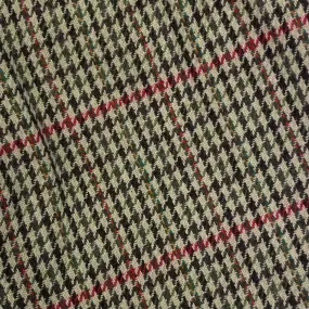 Linney - County Flat Cap - Wool Blend Tweed - BrownOlive/Red