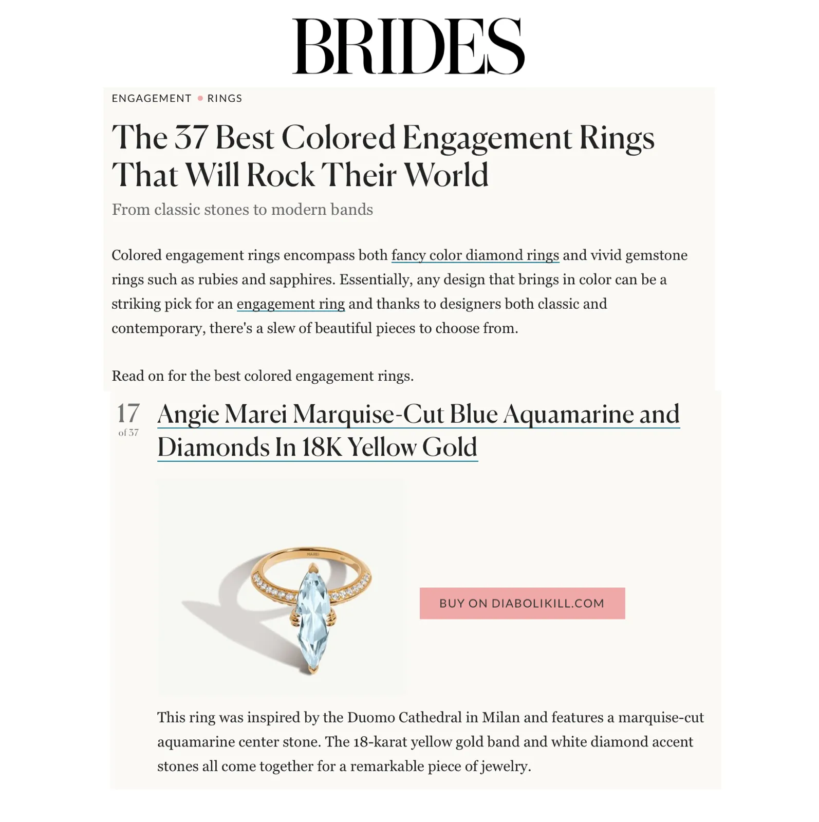 Marei Diamond Halo Marquise-Cut White Aquamarine Engagement Ring In Platinum
