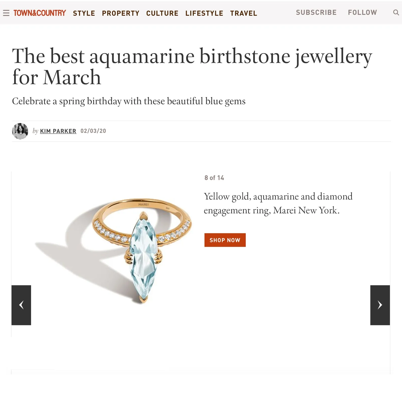 Marei Diamond Halo Marquise-Cut White Aquamarine Engagement Ring In Platinum