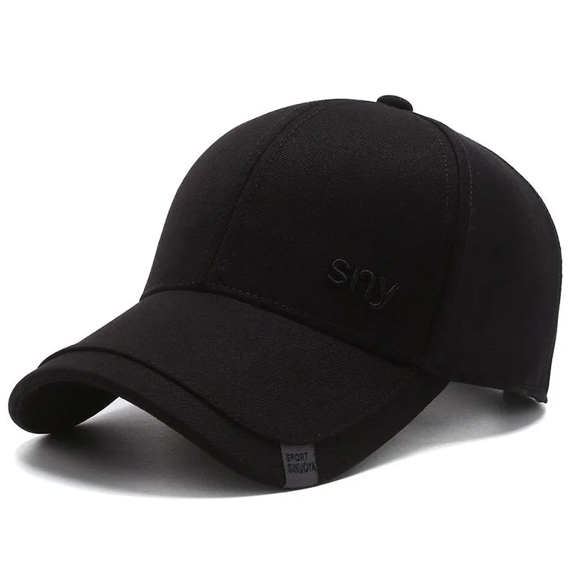 Men's Baseball Caps Brand Snapback Trucker Cap Male Cotton Gorras Hombre Golf Hat Bone Visor Cap Adjustable