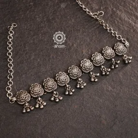 Mewad Flower Silver Choker