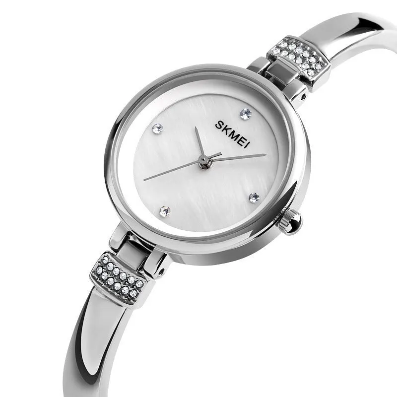 Moment beauty exquisite simple diamond shell bracelet chain women's watch